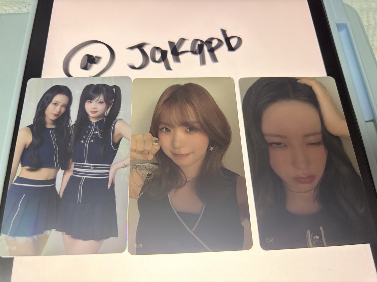 JqKqpb's tweet photo. ME:I 2ND ARENA LIVE TOUR ME:I WAY
トレカ交換

譲 写真
　R110、鼓78、美羽80

求 高見文寧

有明2日目手渡し

よろしくお願いいたします

#ME_I交換 #ME_I_交換 https://t.co/ZcYXunxYKv