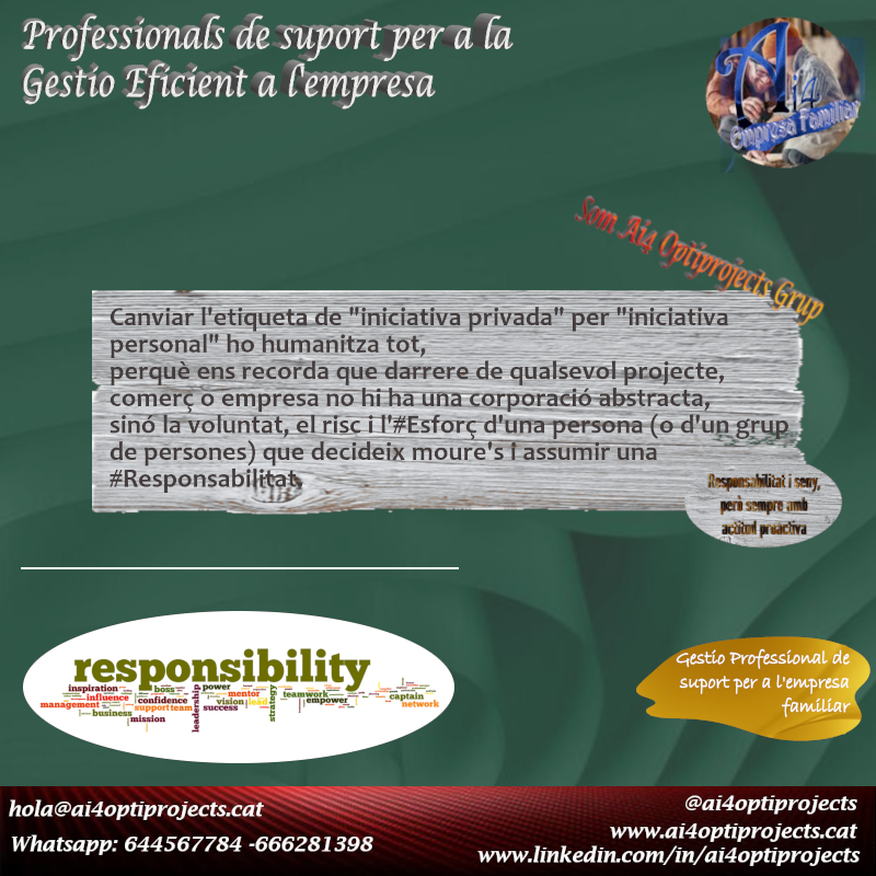 ai4optiprojects's tweet photo. Els #ProfessionalsAi4 som d' #ActitudProactiva, perquè tenim clar que la millor manera de guanyar-nos la vida és amb #FeinaEficient i #Productivitat.
#Seny, #Responsabilitat, i #GestioEficient
#CostVariable #GestioIntegral
#SolucionsAi4
https://t.co/VHpMiyQTpR https://t.co/9JLnXqED3F