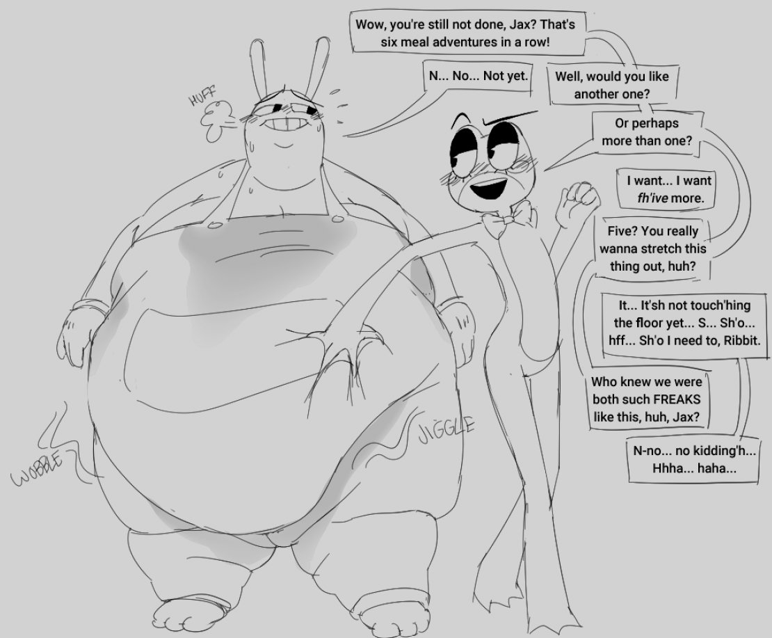 keno9988's tweet photo. fat jax with ribbit #ribbitrabbit #tadcnsfw https://t.co/CW1CkzLvX2