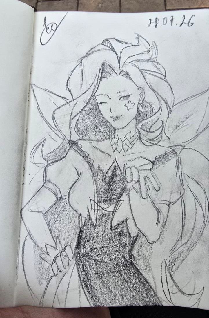 KittenPlushe's tweet photo. My Serapiss sketch 🤩🤩🤩
#LeagueOfLegendsFanArt #Seraphine https://t.co/zDTDcr8vux