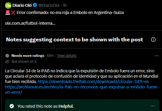 Segund00's tweet photo. @DiarioOle ya les pusieron nota de comunidad por mitomanos mexicanos antipatria https://t.co/s7ZK532TuZ