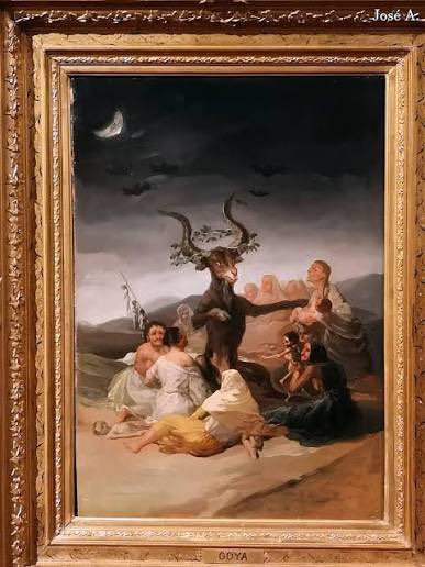 amparosolerd's tweet photo. #FranciscodeGoya - ✨🖼️The Devil’s Lamp. Las pinturas negras goyescas son “inquietantes” 😰😱 https://t.co/6afYn77i8G