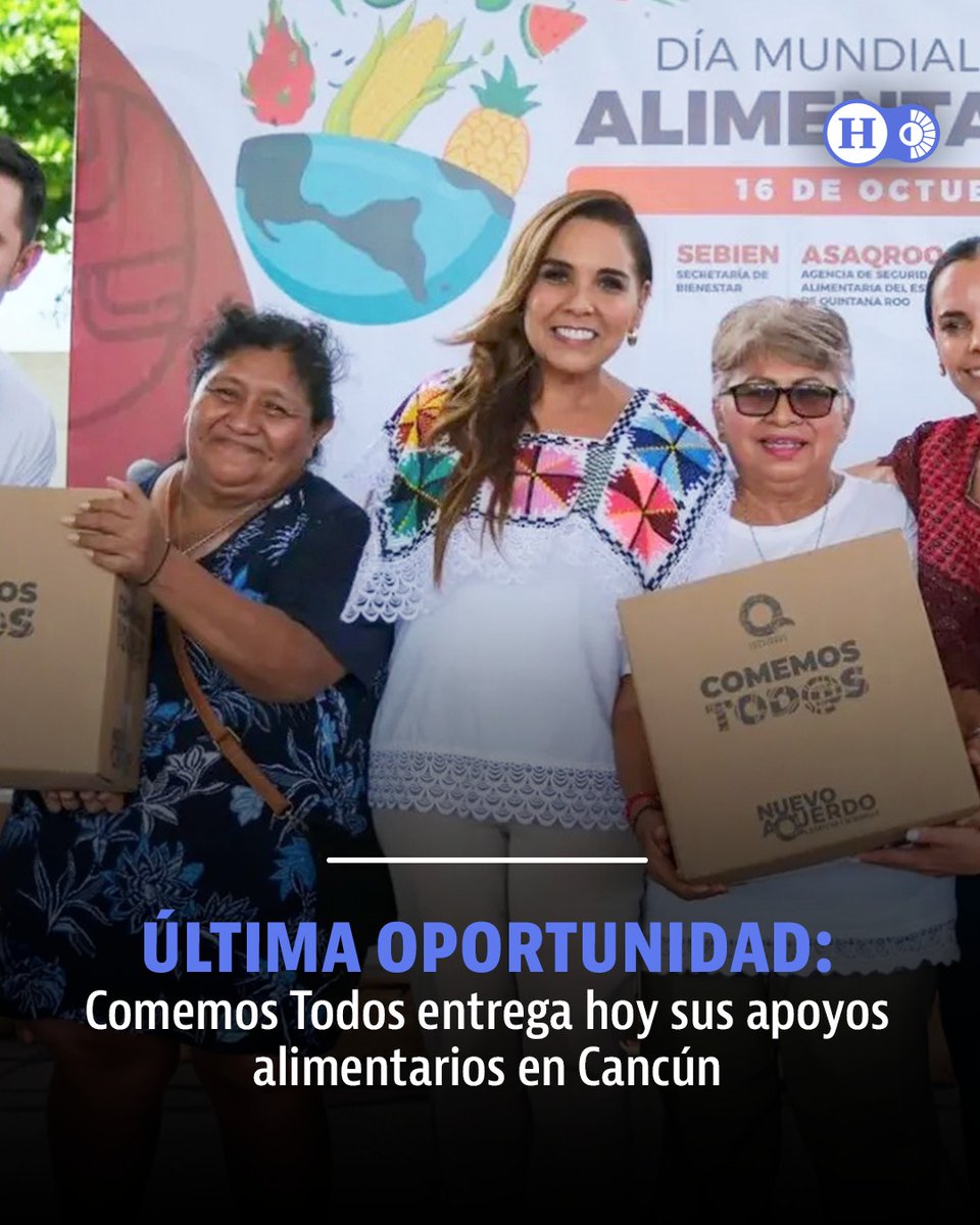 elheraldoqroo's tweet photo. #QueNoSeTePase | Este 28 de julio es el último día en el que la SEBIEN entregará en Cancún este apoyo social.
Checa todos los detalles ➡️ https://t.co/O2bl8TMMhv https://t.co/dKWZhsENLt