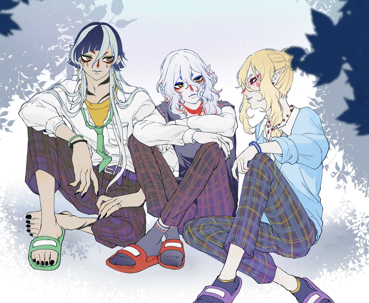 hAQIOdgNhMTgBTs's tweet photo. 学パロ妄想　乾坤離の仲良し3人組 https://t.co/lS2wcPeTbY