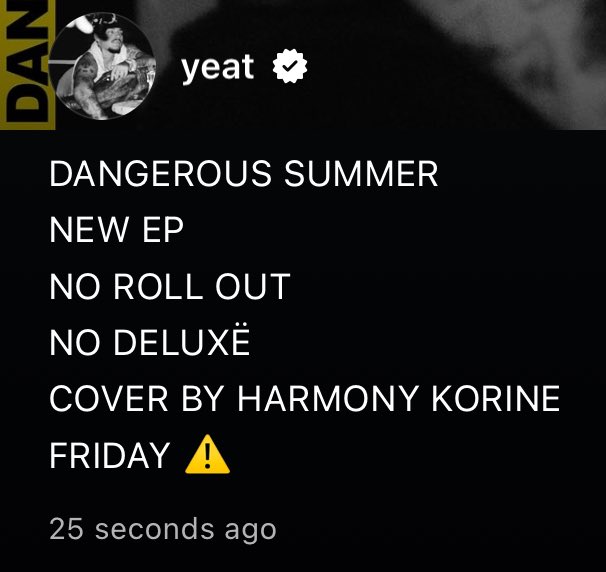 yeattalk's tweet photo. Yeat revealing DANGEROUS SUMMER EP a year ago today https://t.co/xAx4j0aYr4
