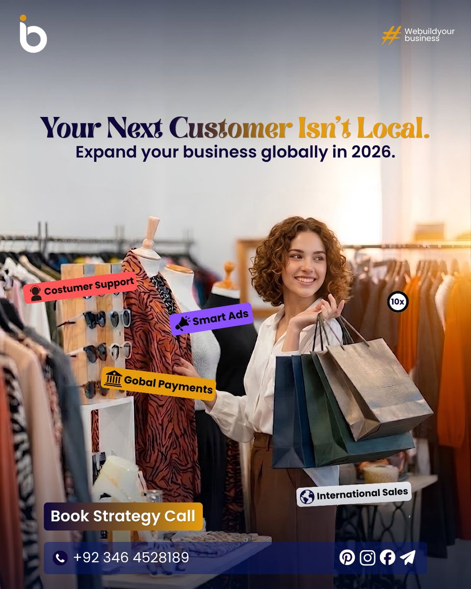 ibaxintel's tweet photo. 🌎 𝐘𝐨𝐮𝐫 𝐍𝐞𝐱𝐭 𝐂𝐮𝐬𝐭𝐨𝐦𝐞𝐫 𝐈𝐬𝐧'𝐭 𝐋𝐨𝐜𝐚𝐥.

From local success to global recognition IBAX Intel helps ambitious businesses break boundaries and build a brand that sells worldwide.

#ibaxintel #webuildyourbusiness #GlobalBusiness #businessgrowth #digitalㅤㅤㅤㅤ https://t.co/Y4SRRp0Vhk