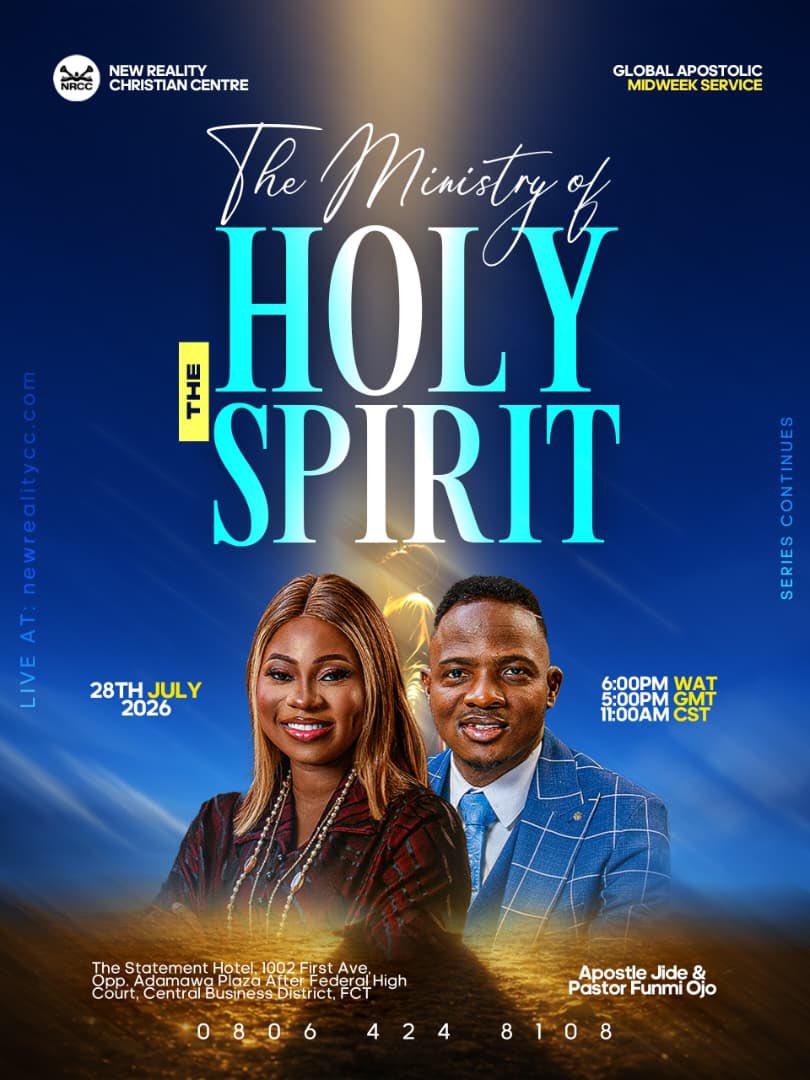 nrcc_abuja's tweet photo. There is always more to discover about the Hoy Spirit. Join us today for Midweek Service as we continue our powerful series:

THE MINISTRY OF THE HOLY SPIRIT

Come and discover how the Holy Spirit speaks, leads, empowers, comforts, and transforms lives.

#MidweekService #NRCC https://t.co/DV0rvLJBD9