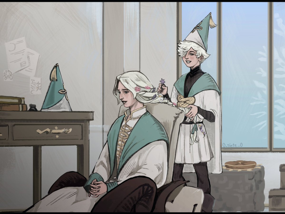 0_siete_0's tweet photo. Fanart of Silver Children by TheGoliathBeetle this is the real deal of hurt/comfort 😭
https://t.co/D2N9hxUADd
Messed up the pants color, I mean I mess up the colours of everything all the time it's crazy but wtv, I kinda like them like this
#witchhatatelier #qifrey #beldaruit https://t.co/pYPvhVa03a