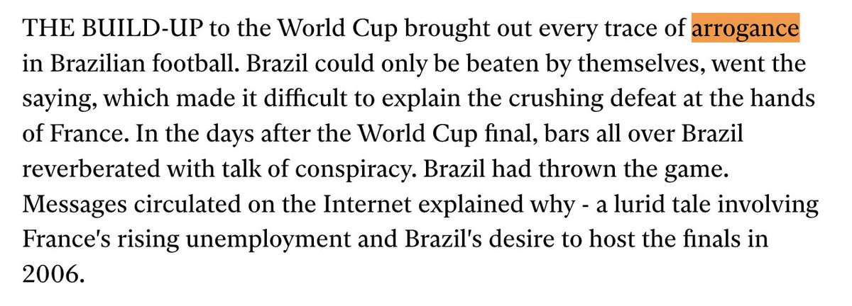 HopelessHairr's tweet photo. Vamos a desarmar esta idea muy fácilmente. A Brasil no lo odian HOY porque no gana ni es una amenaza.

Revisemos lo que decía la prensa internacional cuando Brasil estaba en lo más alto. https://t.co/03O7vlvI3B