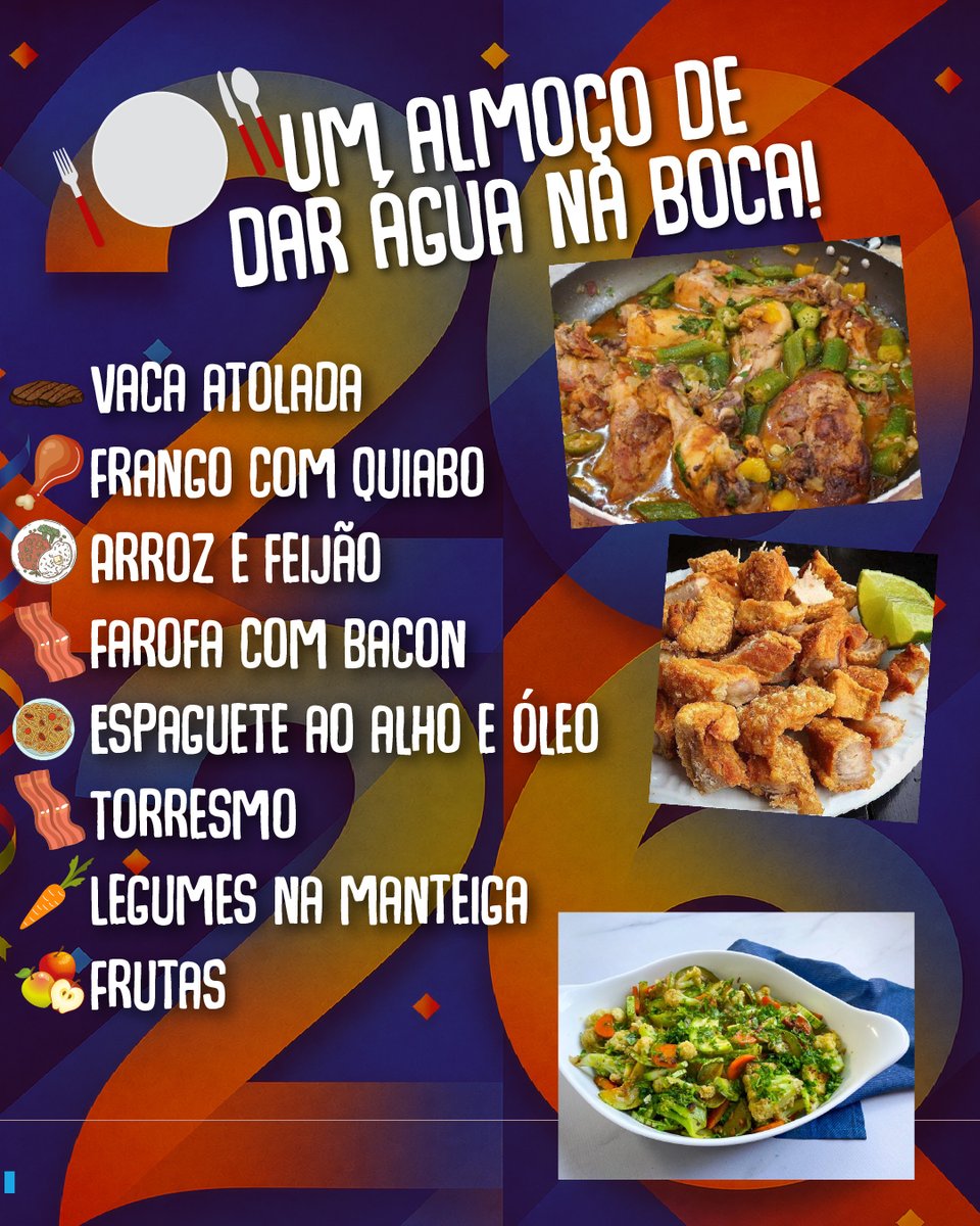 apcefsp's tweet photo. 🌽😋 Se a diversão já está garantida, imagine o cardápio!
A Festa Julina dos Aposentados da Apcef/SP preparou um verdadeiro banquete com comidas típicas para deixar o dia ainda mais especial.
➡️ Garanta seu ingresso: https://t.co/gWPTAypUwR
#ApcefSP #FestaJulina #Aposentados https://t.co/pesAGZwxxb