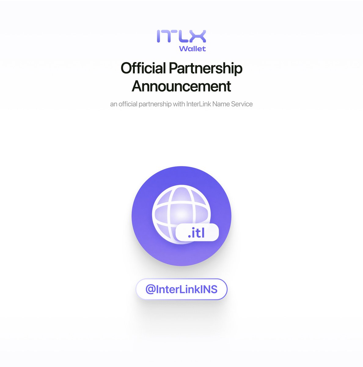 itlx_defi's tweet photo. 🌐 Official Partnership Announcement

@itlx_defi Wallet is excited to announce an official partnership with @InterLinkINS, the decentralized domain name service built for the @inter_link ecosystem.

Through this partnership, users will be able to register and use human-readable blockchain names instead of long wallet addresses, making transactions simpler, safer, and easier to remember.

This integration is another step toward creating a seamless Web3 experience across the @inter_link ecosystem, where identity, payments, and decentralized applications work together under one unified infrastructure.

More integration details and upcoming features will be announced soon.

Welcome to the future of decentralized identity on @inter_link. 🌐🤝
#ITLX #ITLG #ITL