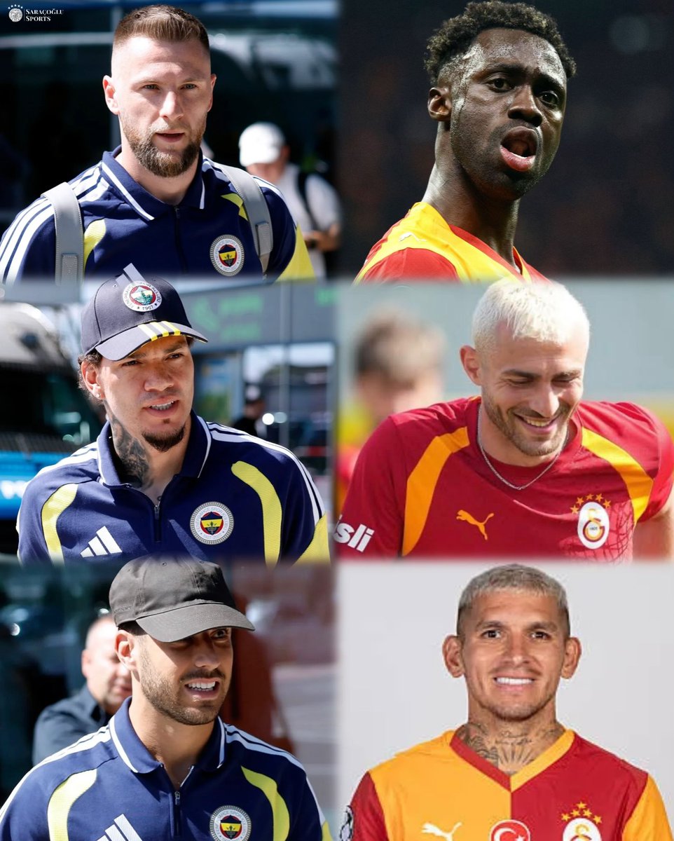 SaracogluSports's tweet photo. Fenerbahçeli futbolcu  /  Galatasaraylı futbolcu https://t.co/pmRYRXQtZG