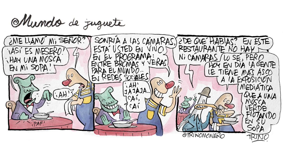 trinomonero's tweet photo. Mundo de juguete se publica en exclusiva para la @gacetaudeg #trinomonero https://t.co/sOUUczJvyP
