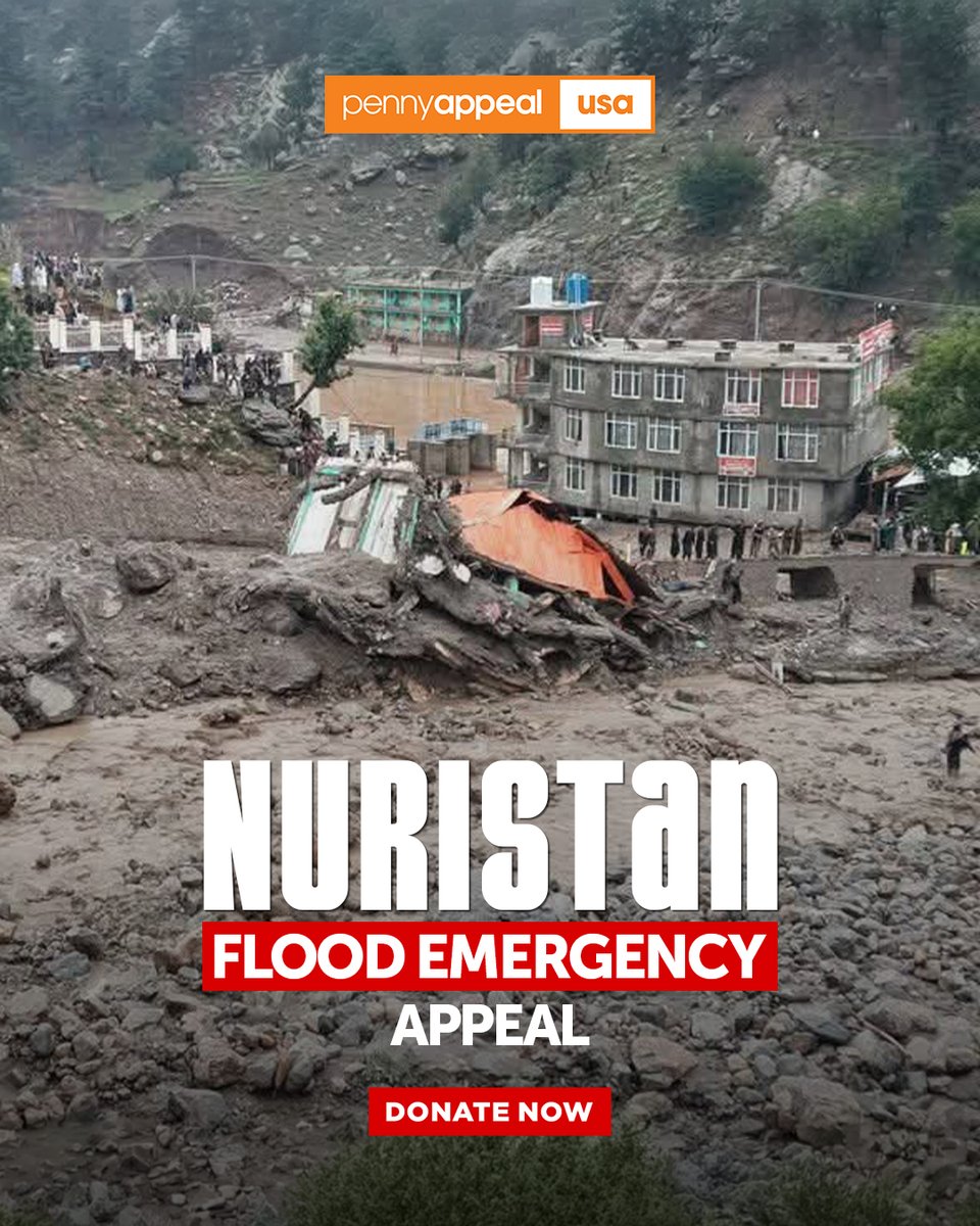 PennyAppealUSA's tweet photo. 31 lives lost, 77 missing, 900+ homes destroyed in Afghanistan.

Parun City and surrounding communities face catastrophic flash flooding.

Stand with flood survivors today - https://t.co/lB6lwDzl0P https://t.co/vX9B6FyvUk