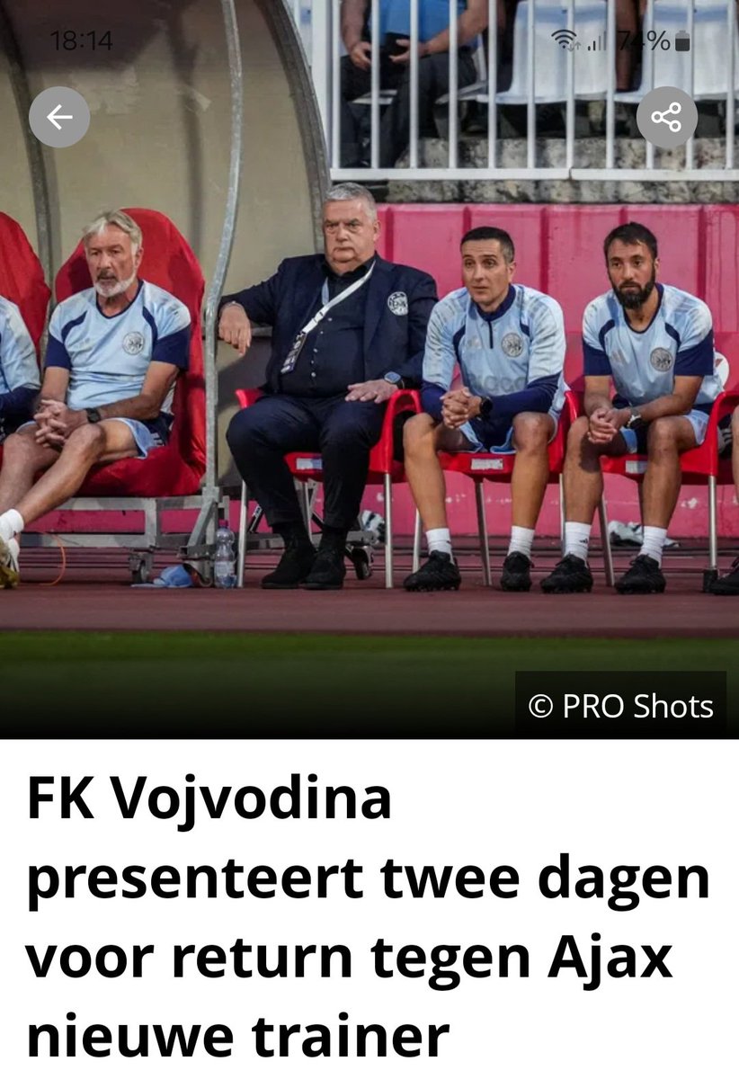 Erol14's tweet photo. Hè? Herman Pinkster? @ajax https://t.co/0B6uLosiHV