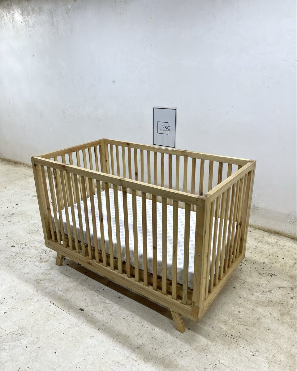 FnG_Kenya's tweet photo. Meet the Willow Baby Cott — thoughtfully crafted for your baby’s earliest moments.

Built from durable pine wood with the option to customize your preferred wood finish, it blends natural warmth with lasting quality.

Designed with adjustable height settings, baby-safe features, and effortless assembly and disassembly, it offers both convenience and peace of mind for growing families.

#BabyCott #BabyFurniture #NurseryEssentials #PineWood #CustomFurniture