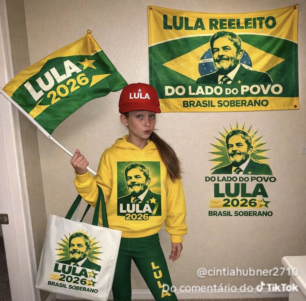 lililimillenium's tweet photo. Já estou provando meu look de votar. É Lula da Silva no 1o turno! https://t.co/JrrhaotgYf