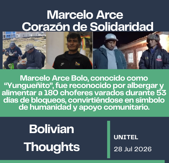 bolivianthought's tweet photo. Marcelo Arce Bolo: Heart of Solidarity
https://t.co/YXpLsfRKOE
#MarceloArce #Yungueñito #Solidaridad #Choferes #BloqueosBolivia https://t.co/im95U7FxLV