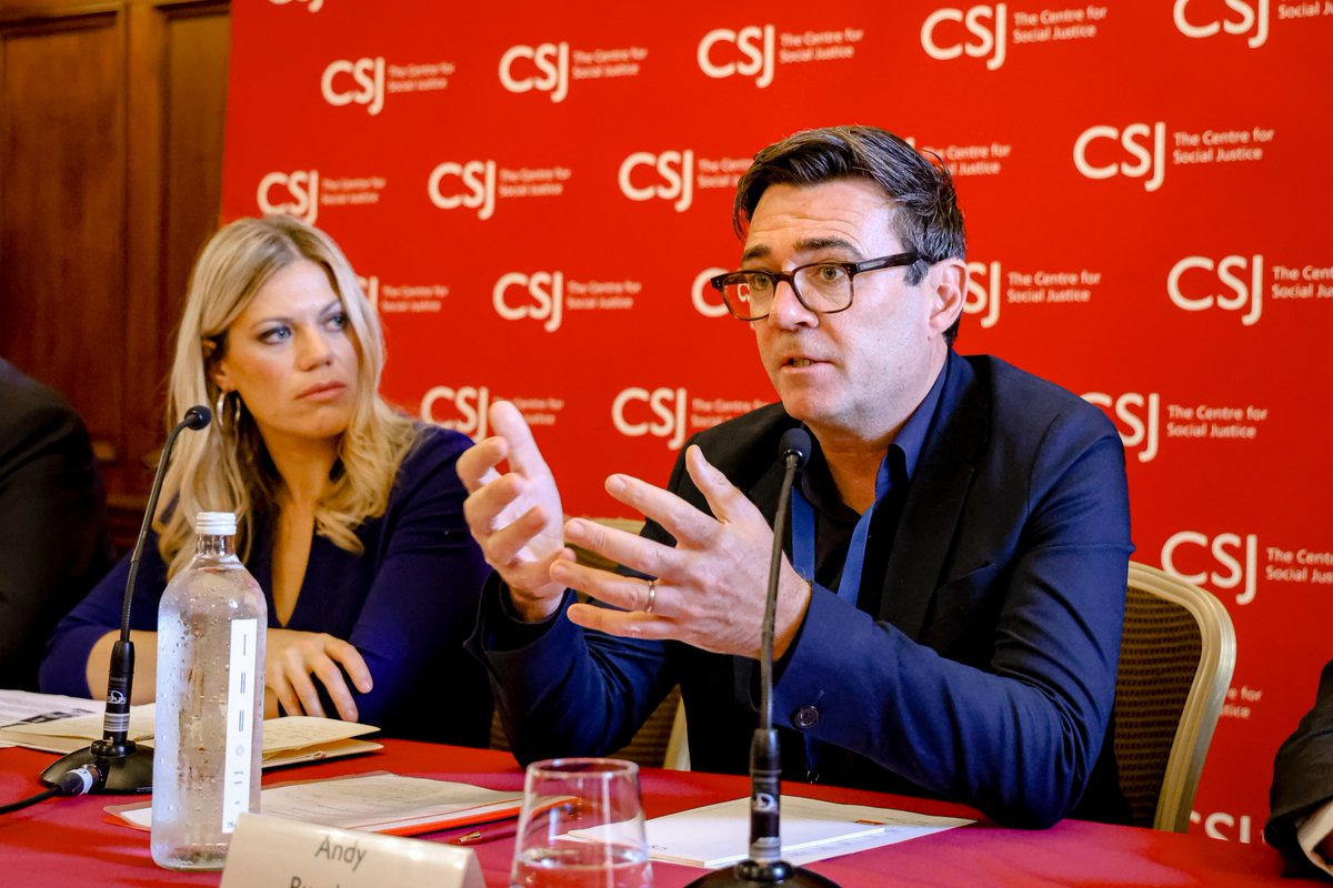 csjthinktank's tweet photo. Today the PM announced plans for schools to work more closely with local employers to tackle the rising NEETs crisis.

The CSJ has long championed this path. At our event in October, @andyburnham told the panel that Greater Manchester's employer-led MBacc "could be a template for the rest of the country."

With the NEETs crisis now estimated to cost £125 billion a year, our new report, Rewiring Education: A new path from school to work, sets out how.