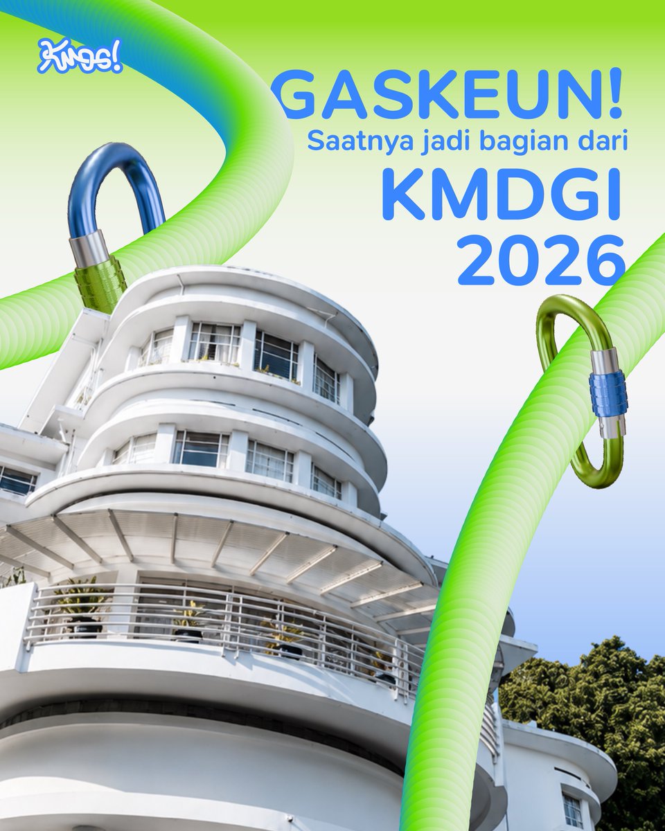 Kmdgiofficial's tweet photo. Hayyuk ah urang gaskeun jadi bagian dari KMDGI 2026🤝

karena ini sesuatu yang fun jadi lebih baik lagi kalo babarengan ya kannn?????

#KMDGI16 #hayyukkmdgi #kmdgibandung #kmdgiisola #universitaspendidikanindonesia https://t.co/S70cgN5Qwl