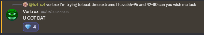 hazel_szl's tweet photo. I BEAT TIME EXTREME BY @vortroxx AS A NEW HARDEST!!!
actually rlly fun, would recommend if you like timing levels but of course beware 48%. ty vortrox for the blessing 🙏 https://t.co/oTfUgZGnXv