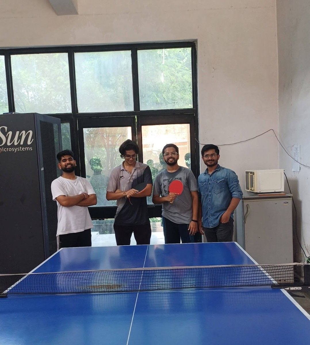 IBDCanGenLab's tweet photo. The Science Club @JNU_official_50 organized Inter-Science Sports Meet from 6th-7th Sep, 2025. Games included were Chess, Table Tennis, Badminton, Running, Volleyball, etc. @ArpanM_1101 from our lab came 1st Runners-up🥈 in Table Tennis🏓. https://t.co/TgUyDN9vPF