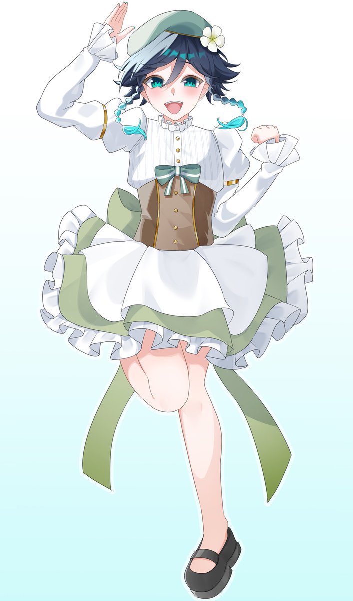 Chiax686X's tweet photo. #venti  #ウェンティ
※女装、服捏造 https://t.co/7lEsozuklk