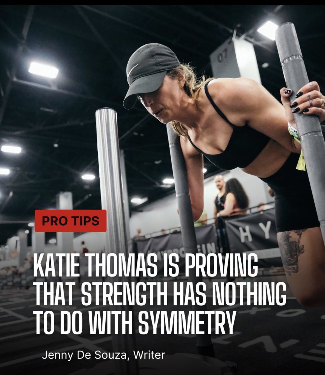 mandfhers's tweet photo. KATIE THOMAS IS PROVING THAT STRENGTH HAS NOTHING TO DO WITH SYMMETRY
READ ARTICLE
https://t.co/w4xwehxvsl
#symmetry #hyrox #handtogod https://t.co/yi6MRJuHWA