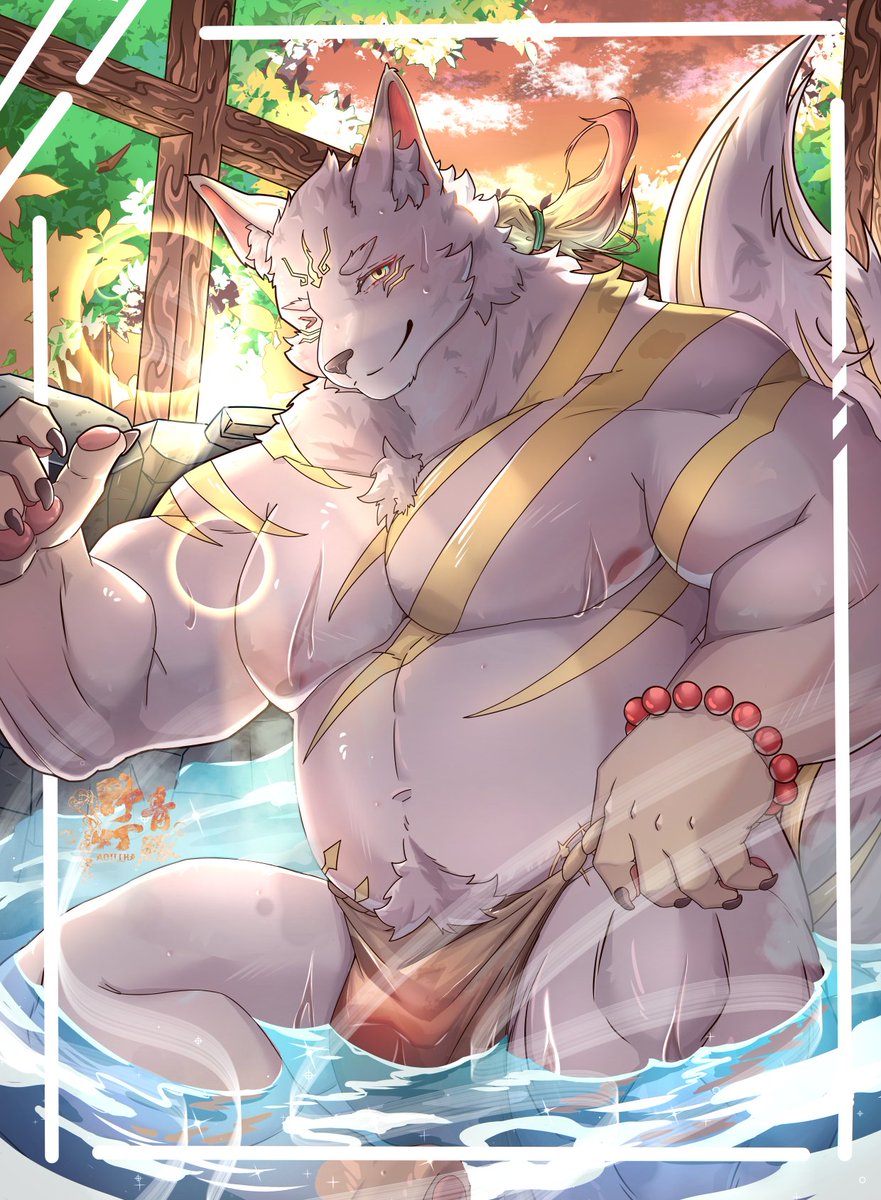 qingdengxingtun's tweet photo. 来和胖狐狸一起泡温泉吧 https://t.co/xQxf36A9mB