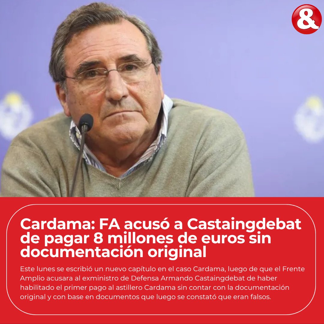CarasyCaretasuy's tweet photo. El FA cuestionó las sucesivas prórrogas otorgadas al astillero y sostuvo que respondieron a una “decisión política” de mantener vigente el contrato.

▶️💻🔗https://t.co/3K3Z1CCpRB https://t.co/EXhL6SMjmt