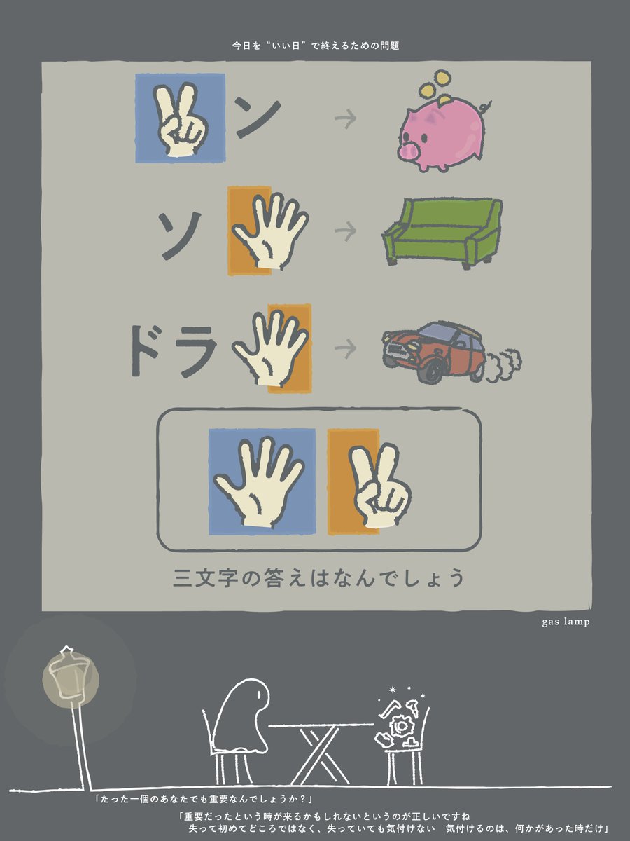 nazonodesigner's tweet photo. まだ眠れない人のために問題を作りました https://t.co/D6yBYbjFWQ