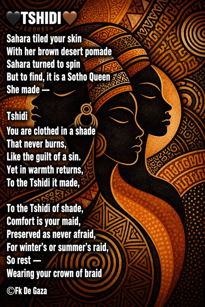 FkDeGaza's tweet photo. ©️@FkDeGaza
28.07.26
#poetry #Sotho #MyPoems https://t.co/hX7NLKePQK