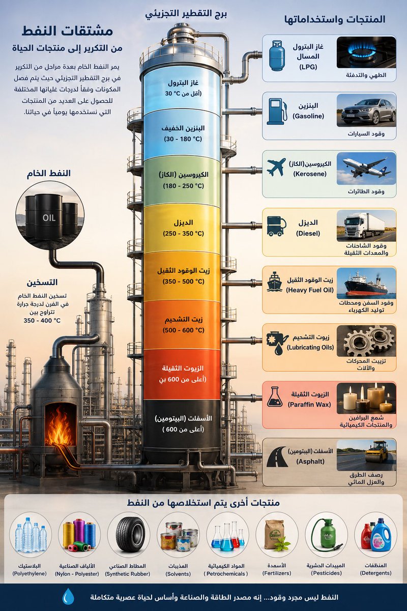 Alabdli_2018's tweet photo. شكراً أيها الديناصور… 🦕
حتى وإن لم تكن أنت من صنع النفط، فقد أصبحت رمزاً لعالمٍ سحيقٍ سبقنا بملايين السنين. ومن أعماق ذلك الماضي خرجت ثروةٌ غيّرت وجه الحضارة؛ بنزين ⛽️، وديزل، وكيروسين، وأسفلت، وبلاستيك ..
وآلاف المنتجات التي أصبحت جزءاً من حياتنا اليومية.
رحلةٌ بدأت قبل ملايين السنين… وما زالت آثارها تصنع حاضرنا.