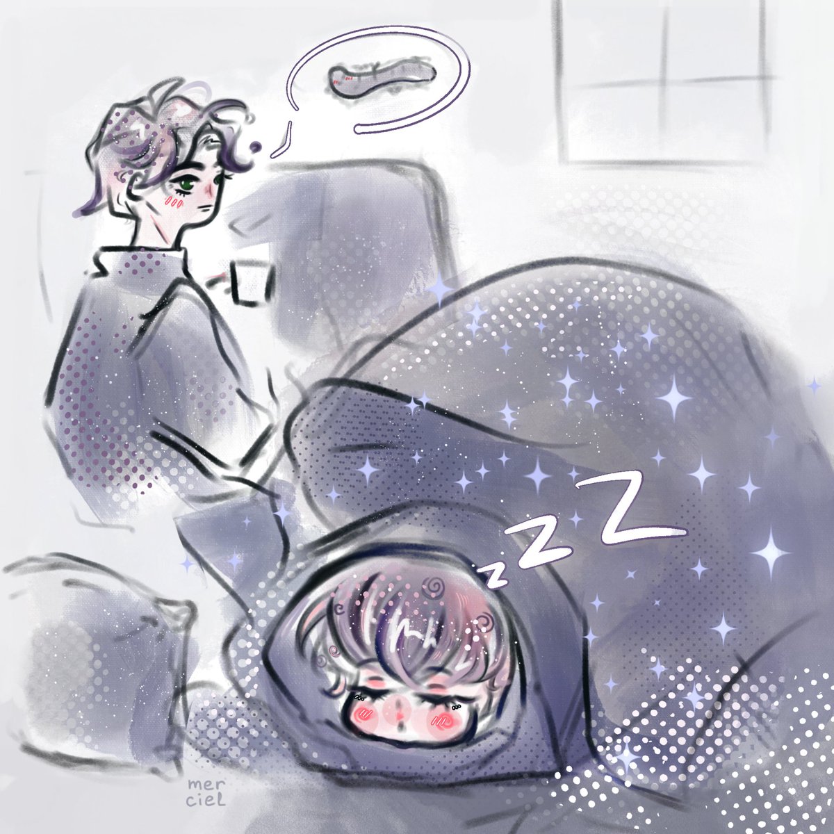 cielsfate's tweet photo. eepy little mushroom 

#小蘑菇 #littlemushroom #danmei #luzhe https://t.co/BVAN99PMD6