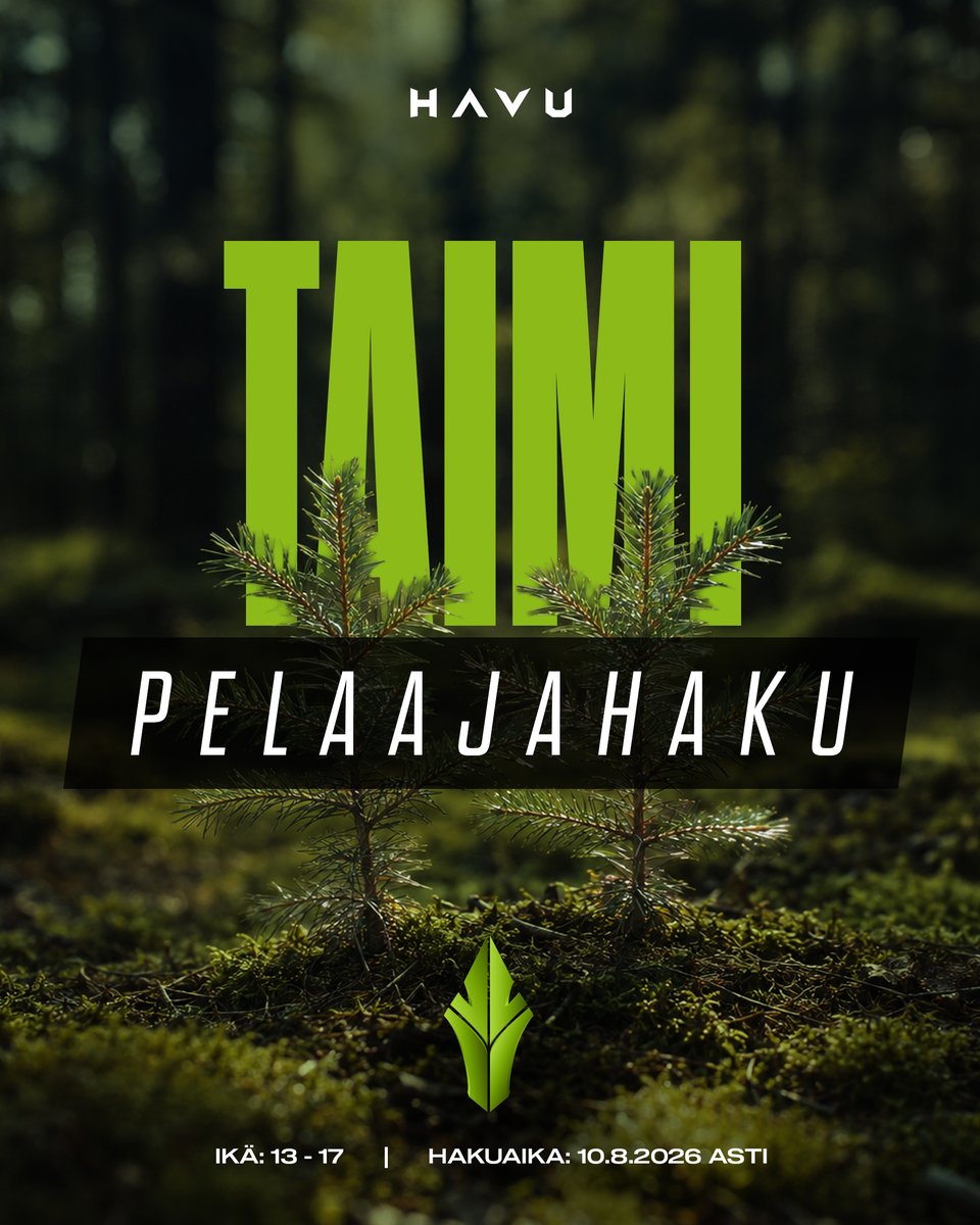 HAVUgaming's tweet photo. HAVU TAIMI etsii kahta motivoitunutta pelaajaa tulevalle syyskaudelle! 🌱
Mikäli olet 13-17-vuotias ja kiinnostunut pelaamaan kilpailullisesti, täytä hakemus: https://t.co/Hym6rhPzpm
Paikat täytetään heti sopivien pelaajien löydyttyä, joten hae heti!
#HAVUJA #TAIMIA #cs2 https://t.co/qmbKX4CwXG