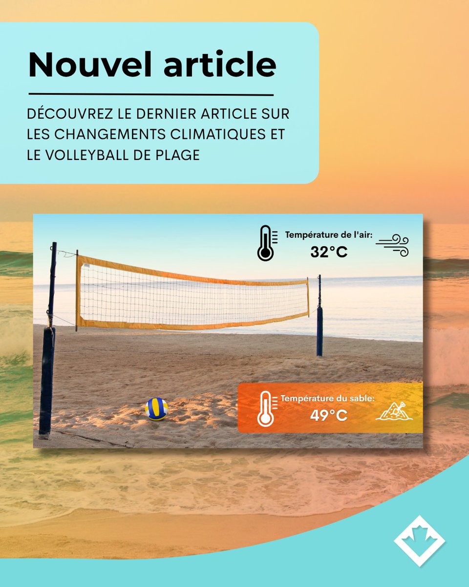 DonneesClim_ca's tweet photo. 🏐☀️ Alors que les températures augmentent partout au Canada, les joueurs et les spectateurs de volleyball de plage sont confrontés à des risques croissants liés à la chaleur. 

https://t.co/DcryFxQ1PD

#VolleyballDePlage #Montréal #ChangementsClimatiques #SportEtClimat https://t.co/AQNiOrU5wF