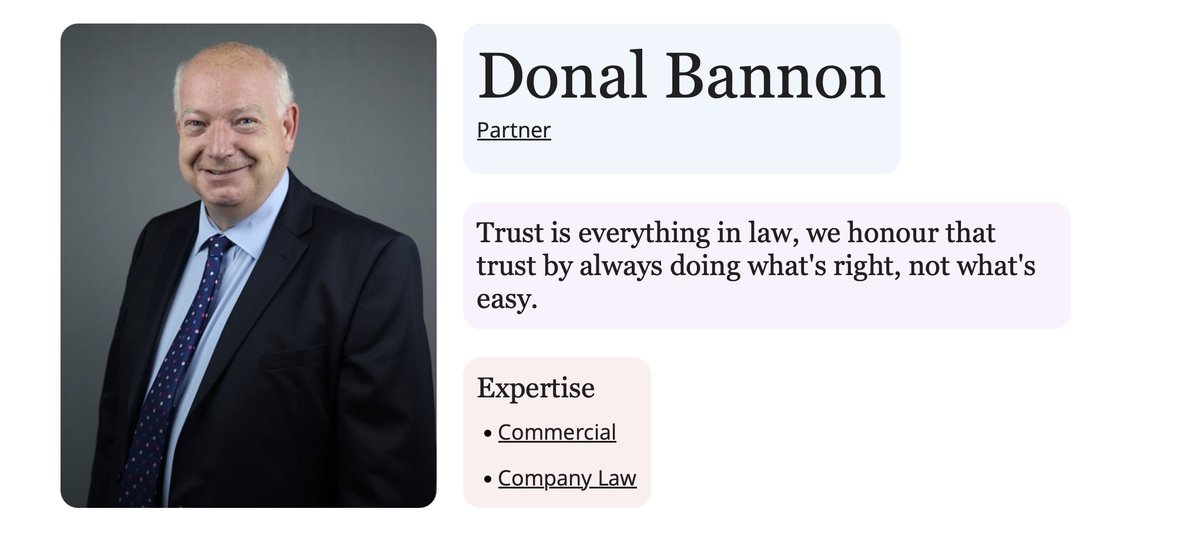 Morecrofts's tweet photo. Whether you're buying or selling a business, negotiating a contract or looking to protect your company from unnecessary risk, it's important to have the right legal support. With 35+ years' experience, Partner Donal Bannon is on hand to help⬇️
https://t.co/v7zyCoZPvw
#Solicitors https://t.co/gGazmSqrkc