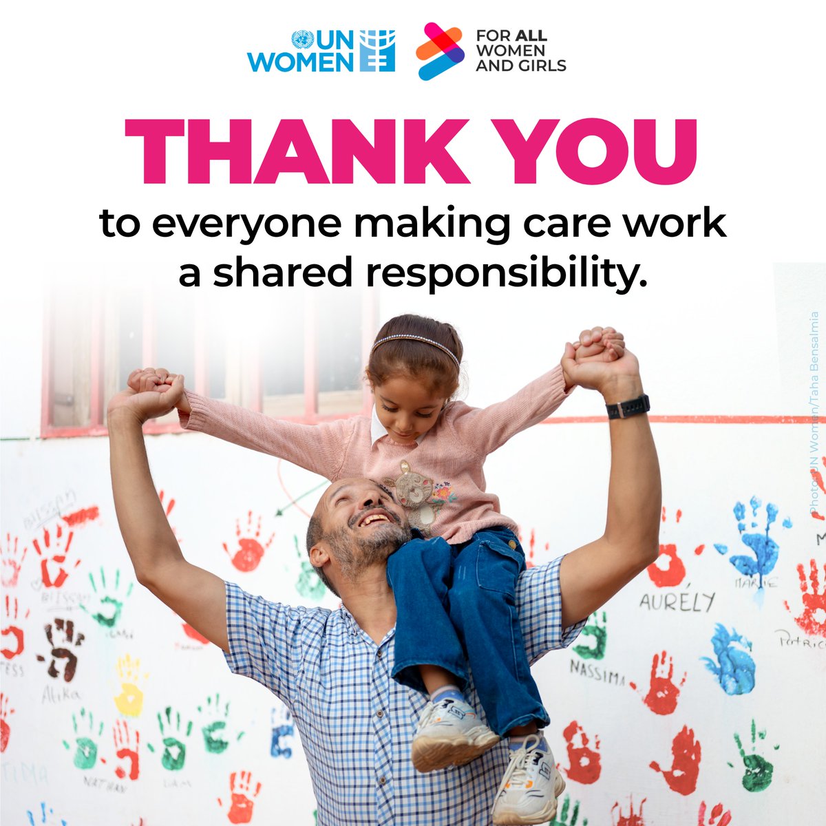 UN_Women's tweet photo. Families thrive when dads #ShareTheCare 💖 

@‌UN_Women's Dare to Care programme—funded by Sweden, Germany, and the Basque Country region—challenges gender norms that limit men's role in caregiving.

🔗Hear from fathers in Egypt, Jordan, and Morocco today: https://t.co/HbxiibESgK https://t.co/yJXV7vVLkq