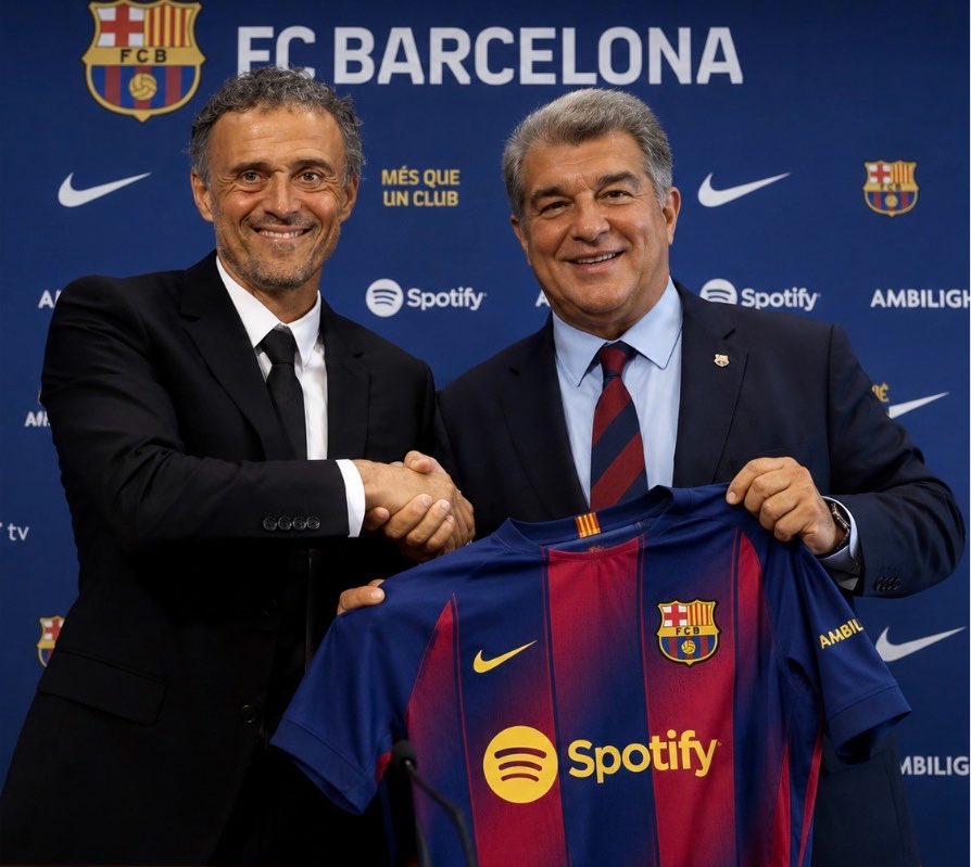 FullTime90X's tweet photo. 🚨 𝗟𝗨𝗜𝗦 𝗘𝗡𝗥𝗜𝗤𝗨𝗘: “I want to return to Barcelona as head coach one day. 💙❤️

🗣️ I would love the opportunity to coach players like Lamine Yamal and Pedri. ⭐️ https://t.co/VnrZmZPpRF