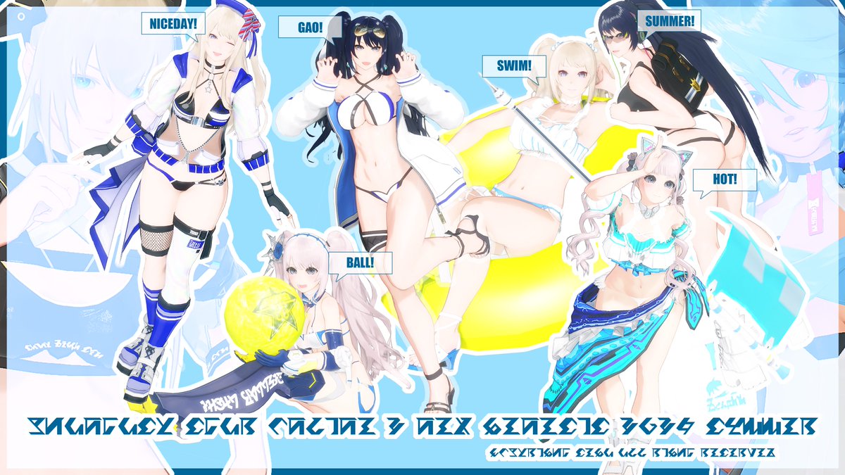 halpha_magu's tweet photo. 👙水着6種+2👙
いつものWQHDサイズだと入りきらないので4Kで
#PSO2NGS
#PSO2NGS_SS 
#メンテの日なのでSSを貼る https://t.co/lqLUnt3lWw