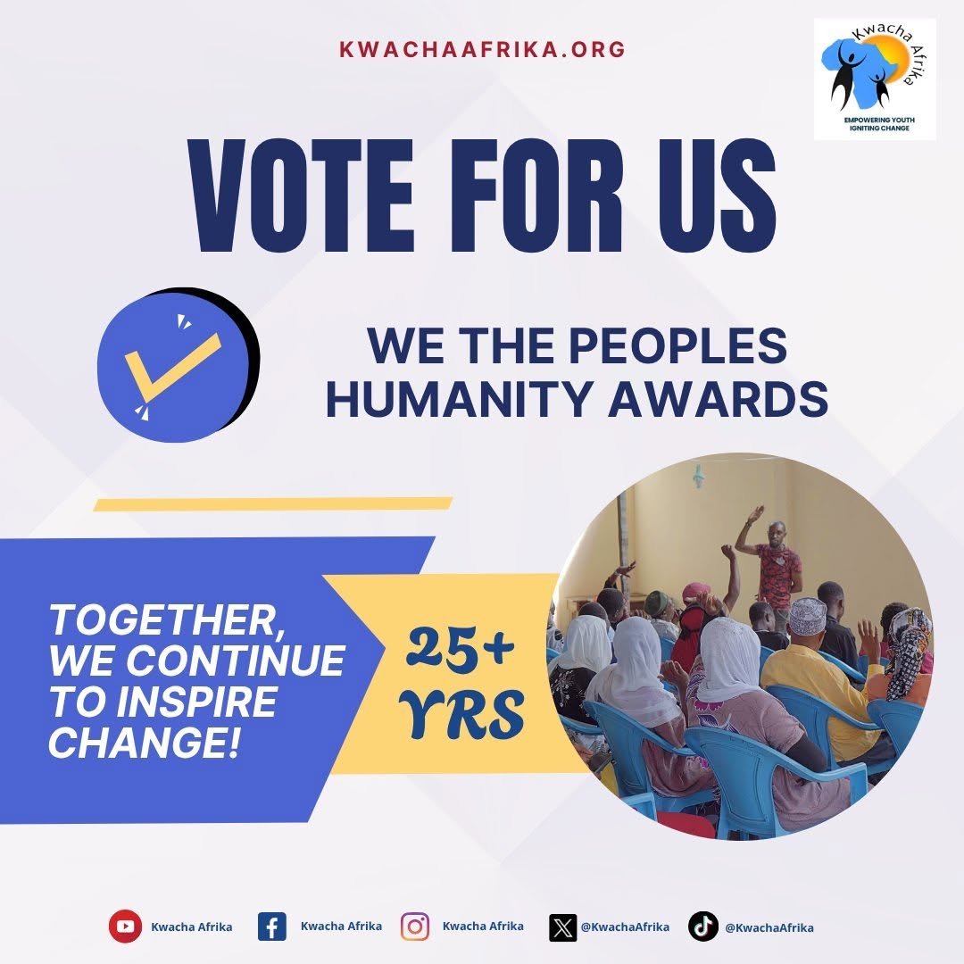 KwachaAfrika's tweet photo. We are incredibly honored to be nominated for the We The Peoples Humanity Awards—a recognition that celebrates organizations creating meaningful change in communities across Africa.  Now we need your vote!
🙏 Vote for Kwacha Afrika here:
https://t.co/YRs6pgsrwi https://t.co/bIGHQbD3PO