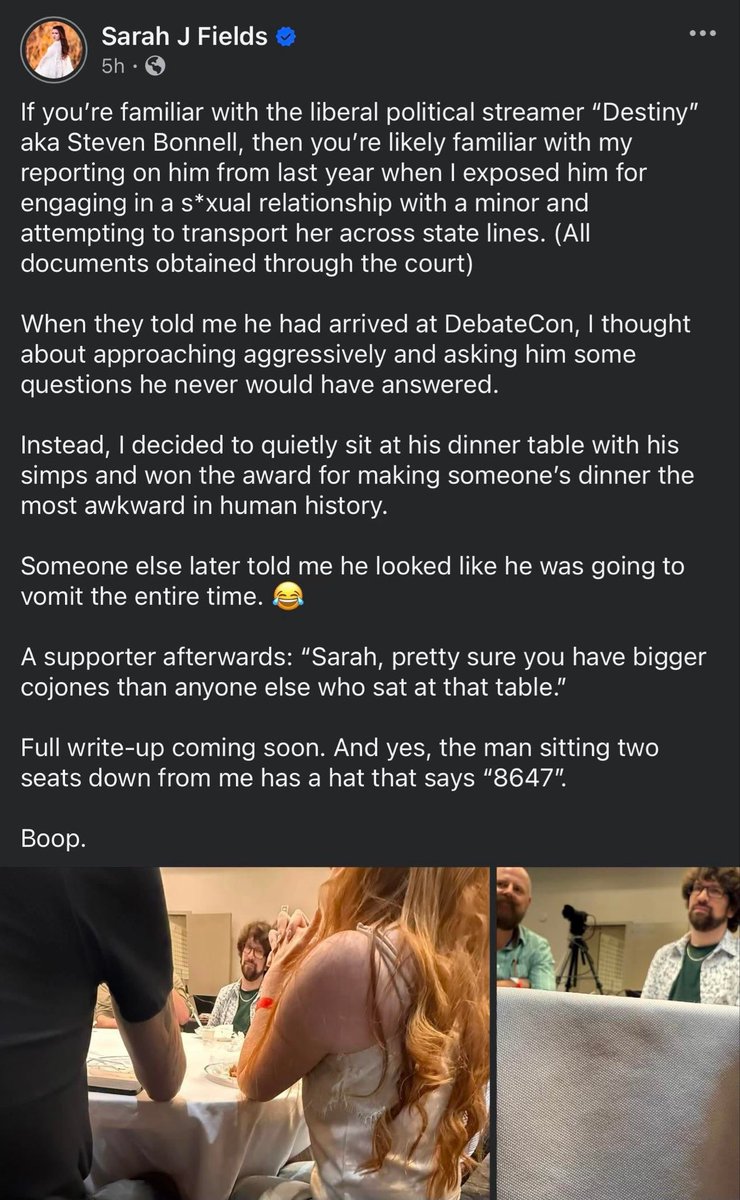 usurpthachef's tweet photo. “I was going to confront @TheOmniLiberal for his disgusting behavior but instead I just sat there and awkwardly took pictures of him.” https://t.co/nPVEWXJTXD