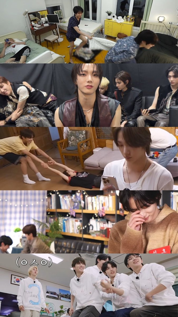 kiriguukie's tweet photo. sungho being unbothered by all the chaos.. https://t.co/E3CDdAW31B