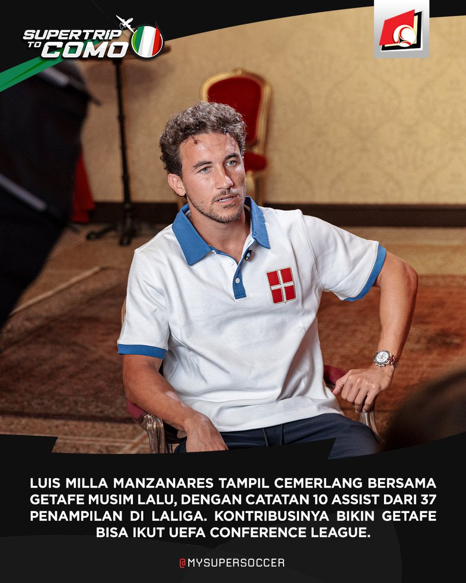 my_supersoccer's tweet photo. Udah tau belom kalo Luis Milla gabung @Como_1907?
Yok simak info yang perlu diketahui soal anak mantan pelatih Timnas Indonesia satu ini!
#SUPERLIVE
#SUPERSOCCER
#INIRASANYASUPER
#COMO1907 https://t.co/c36SWl588I