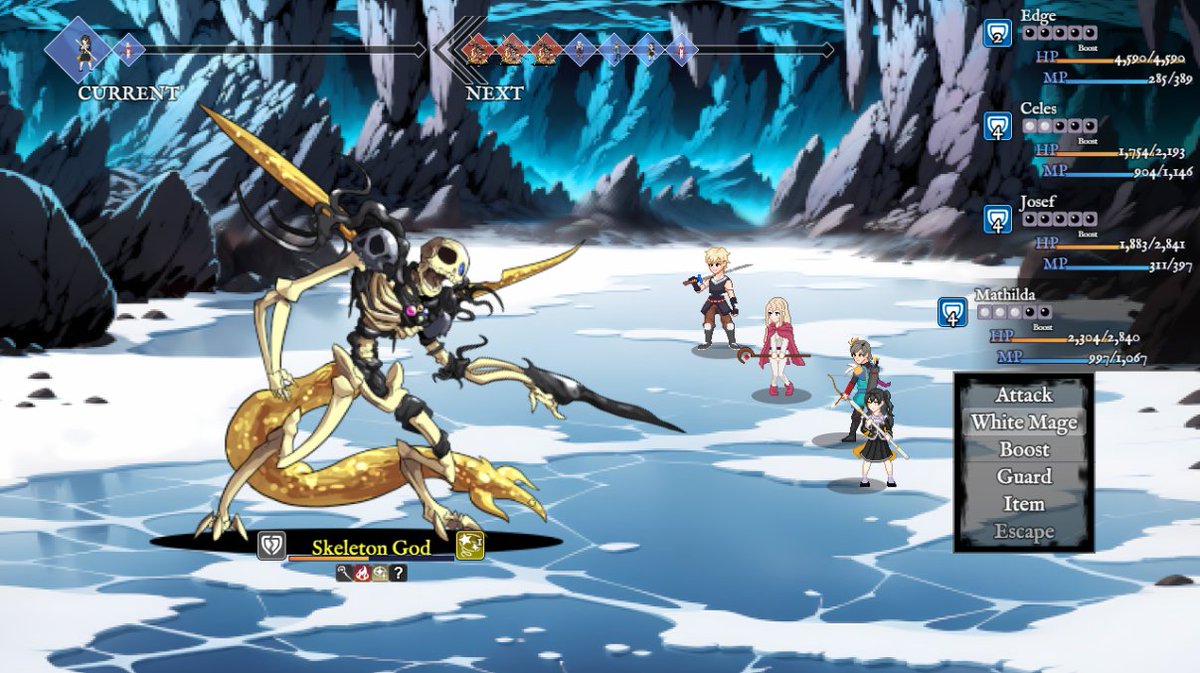 EdgeGGames1's tweet photo. Every battle in The Tale of Relm is built around strategy, not grinding.

Break enemy defenses, exploit weaknesses, and turn the tide of battle in this classic-inspired JRPG.

⚔️ Available now on Steam & Epic Games Store.

#JRPG #IndieGame #RPGMaker #TurnBased #PixelArt #TheTaleOfRelm