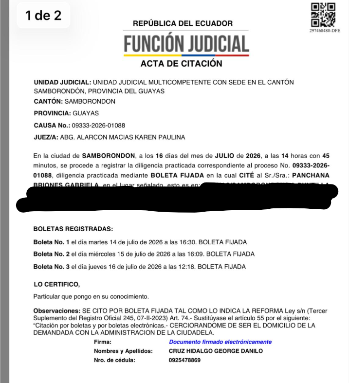andresantosec's tweet photo. Gabriela @EnVozAlta, 

Leí tu comunicado y me llamó la atención tu caso. Revisé las actuaciones judiciales que son públicas y hay algo importante que todos deben saber: tú no estás diciendo la verdad.

1. Sobre la fecha de la citación
Dices que te citaron “la semana pasada”. 
Eso es falso. Te citaron por boleta los días 14, 15 y 16 de julio. Eso fue hace dos semanas, no la semana pasada. 

¿Por qué no estás diciendo la verdad? ¿Acaso quieres crear una narrativa a conveniencia?

2. Sobre el "tiempo record". 
El COIP es claro: en procesos expeditos, el Art. 642 numeral 2 obliga al juez a señalar audiencia dentro de un plazo máximo de 10 días desde que conoce la denuncia. 

El juez conoció la denuncia el 10 de julio y convocó la audiencia para el 27 de julio: 17 días después, 7 más de lo que la ley permite.  

Una cosa es un procedimiento penal ordinario para casos de crimenes graves, otra distinta es el trámite expedito que la propia ley acorta sus plazos. 

Pero ... ¿sabes que es lo que más me llama atención? 

Que en los 3 escritos que presentaste con tu abogado el 22, 23 y 27 de julio, en ningún momento te quejaste que estás siendo procesada en "tiempo record", tampoco impugnaste la fecha fijada para la audiencia,  ni siquiera solicitaste diferimiento de la misma alegando indefensión. Por el contrario, aceptaste la fecha y anunciaste tus pruebas de defensa. 

¿Crees que nadie se va tomar la molestia de verificar? Con el acceso público a la información no se puede tapar el sol con un dedo. No existe el derecho a desinformar. 

¿Tu no defendías la independenca judicial? ¿o solo es cuando la justicia te favorece? 

Una cosa es opinar y discutir, y hasta en fuertes términos, por motivos políticos e ideológicos, pero muy distinta es desacreditar a una persona INOCENTE con que es un "matón" o "extorsionador".

Eso no es libertad de expresión y te recuerdo que tampoco existe el derecho a mentir. 

FIRMES POR ECUADOR🇪🇨
