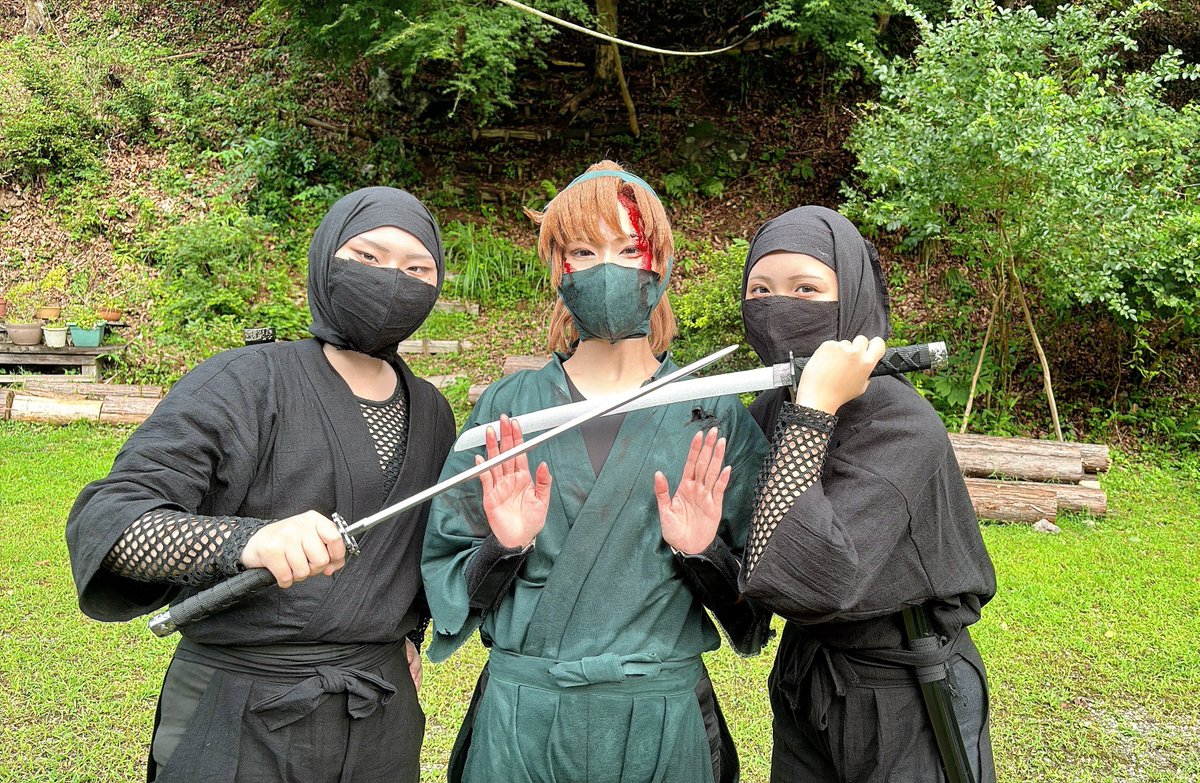 ppero_nn's tweet photo. cos 忍たま   ⚠︎血
ボロボロ姿の六年生併せでした‼️
敵忍にたくさんやられてきました💥💥

皆さん！暑い中のロケ撮影
本当にお疲れ様でした✨😂

 #敵忍VS六年生併せ0726 https://t.co/ufzoM5RoLx