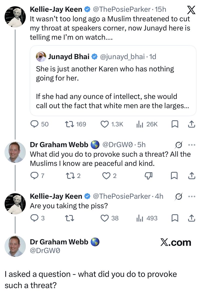 ThePosieParker's tweet photo. Look at this exchange with @DrGW0 https://t.co/3tjuUrguWS