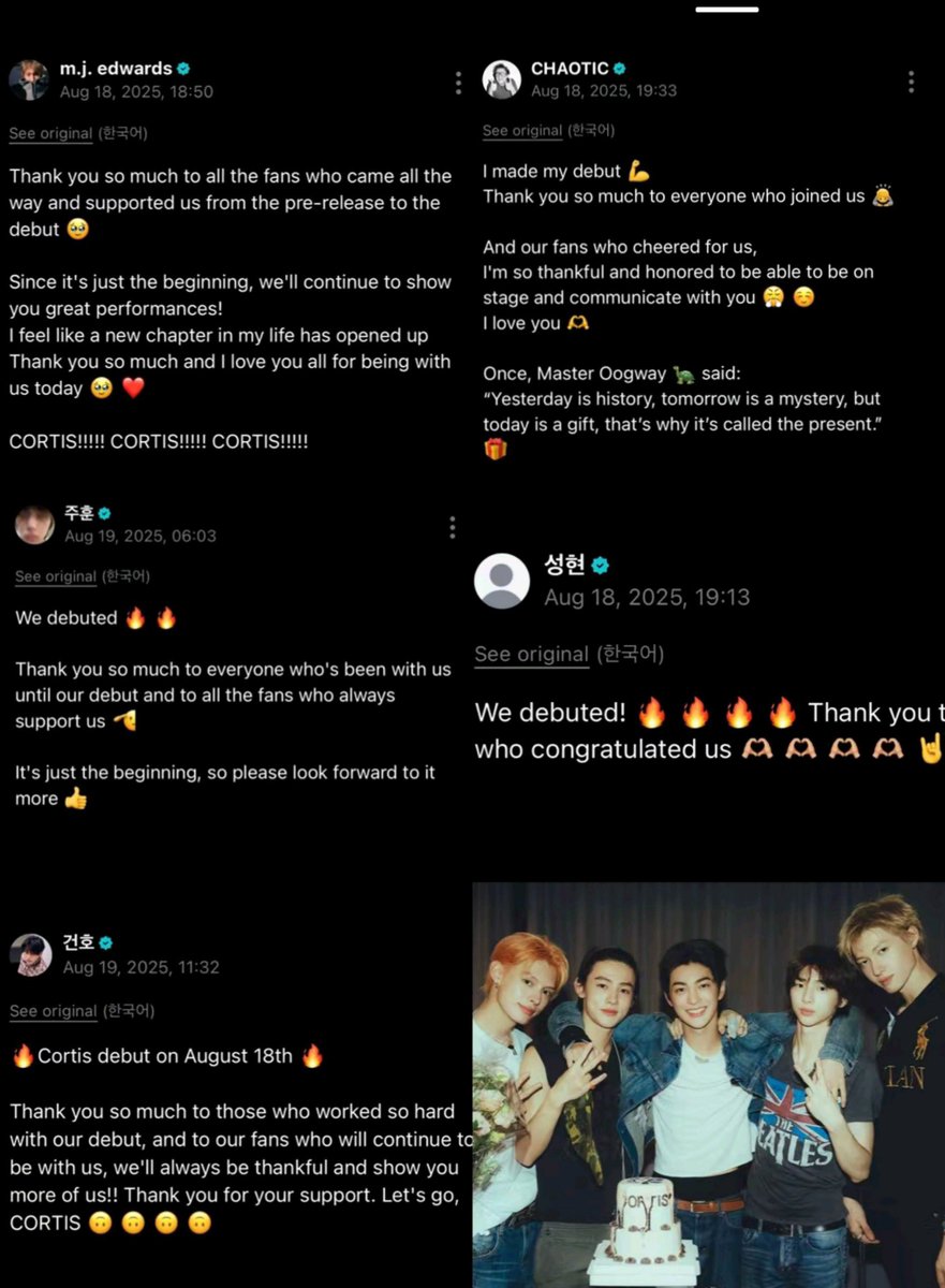 eomsasa's tweet photo. liat weserve pertama ntis pas mereka baru debut.. im still cant believe cortis is turning 1 year in a month🙁kenapa ya kaya ga rela aja mereka mau anniv.. huhhu i am glad to seeing them before they have debuted :( i always be proud of all off u myy fiveee boyss!💚 https://t.co/4mQLMZQsrL