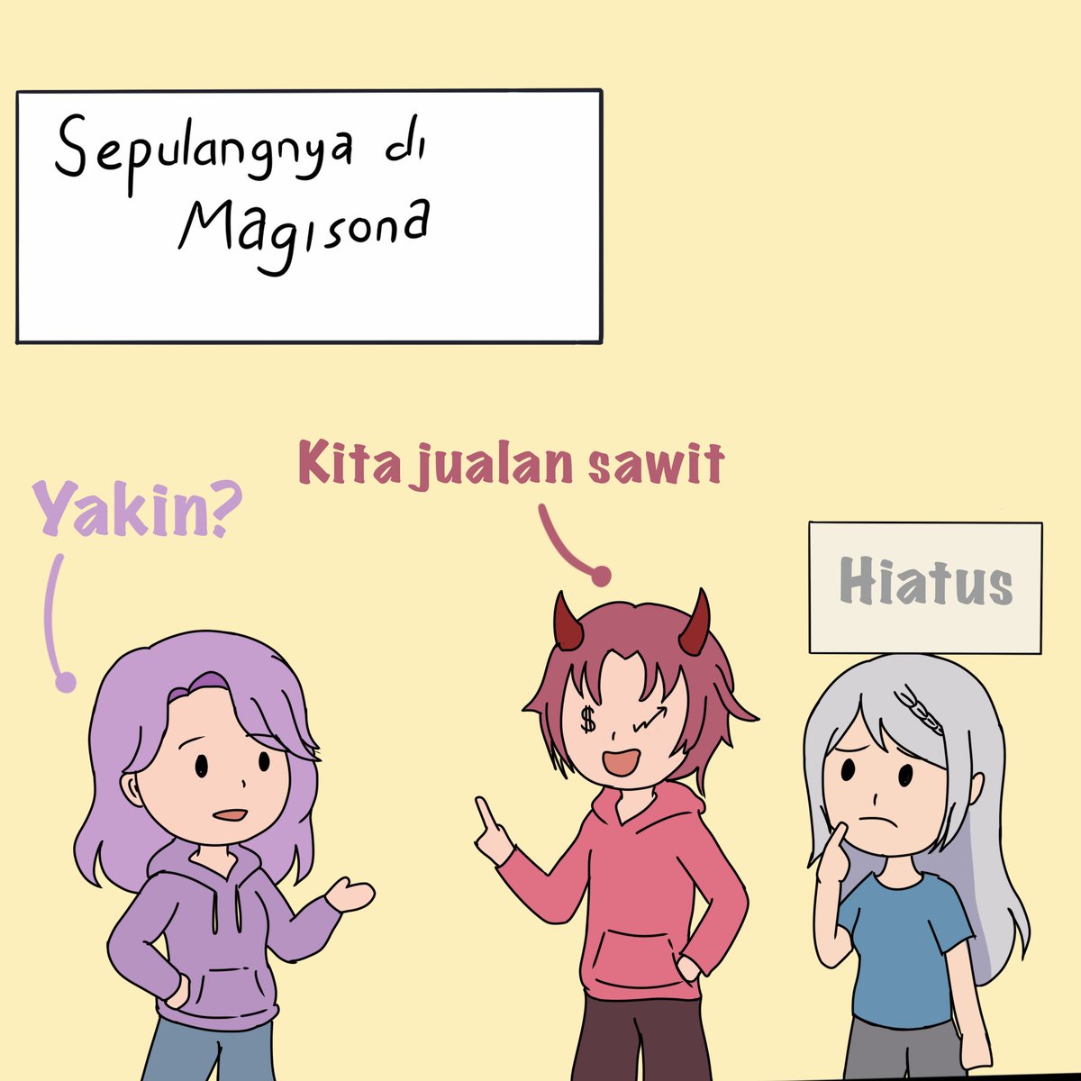 Magisonaid's tweet photo. In this economy, Fiel yang bokek mau menanam sawit demi jadi kaya!
Apakah rencana Fiel akan berhasil?
#MagiSona #VTuber #MerchVTuber #Nyawit
(1-4/9) https://t.co/GNmjYAiXr7